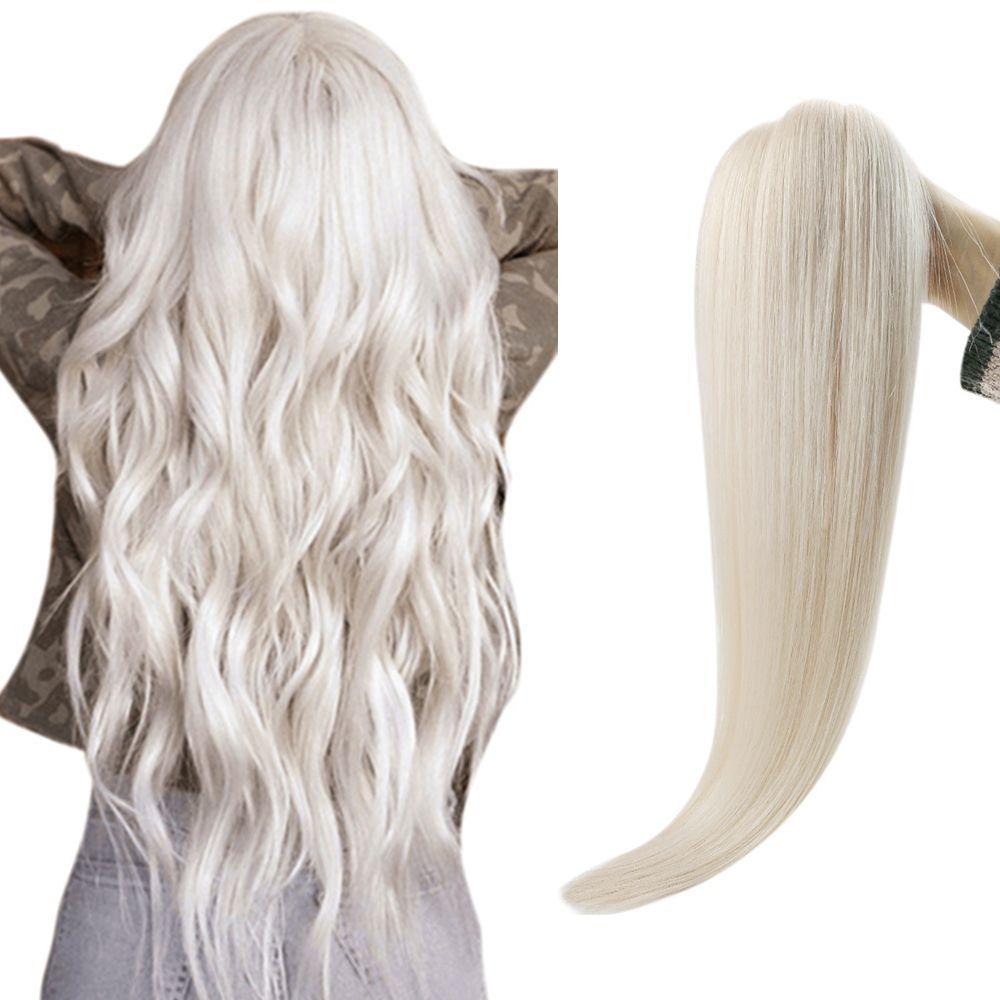 Extremely Long Hair Extensions in White
