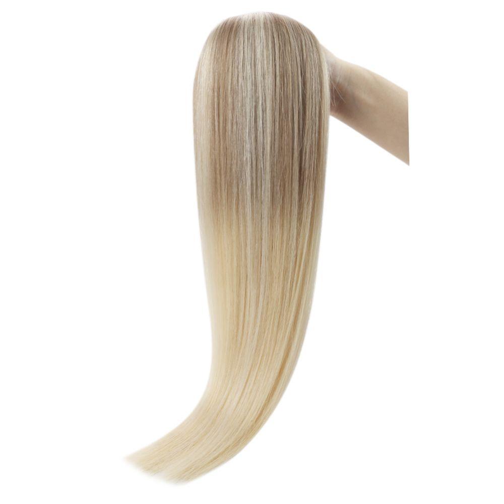 Moresoo Virgin Injection Skin Weft Tape Hair Extensions Balayage Blonde  (#BA8/60)