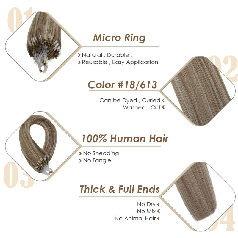 Finishing Touch Brown Permanent Micro Ring Hair Extensions, For Personal,  Packaging Size: Per Piece 18,Inches at Rs 250/piece in Mumbai